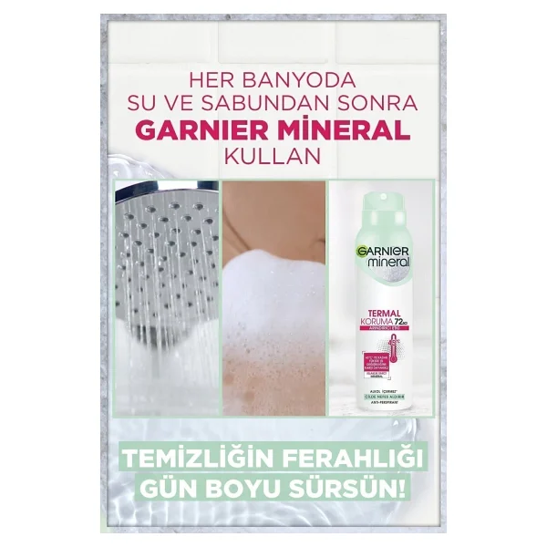 Garnier Mineral Termal Koruma 150 Ml Kadın Deodorant - Görsel 6