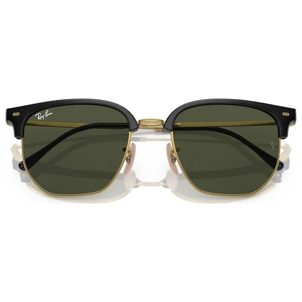 Ray-Ban New Clubmaster 4416 601/31 Black/Gold-Green Güneş Gözlüğü - Görsel 5