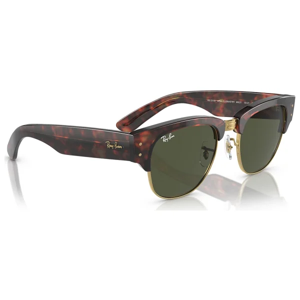 Ray-Ban Mega Clubmaster 0316s 990/31 Tortoise/Gold-Green Unisex Güneş Gözlüğü - Görsel 5