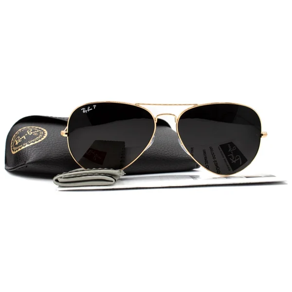 Ray-Ban Aviator 3025 001/58 Gold-Green Polarize Güneş Gözlüğü - Görsel 8