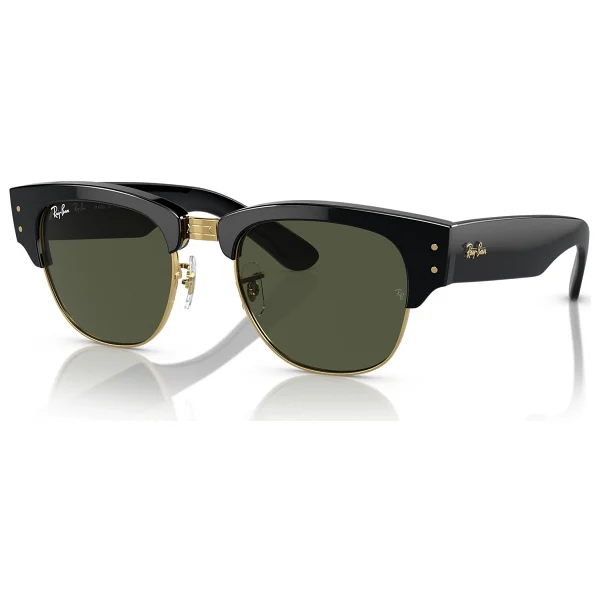Ray-Ban Mega Clubmaster 0316s 901/31 Black/Gold-Green Güneş Gözlüğü - Görsel 3
