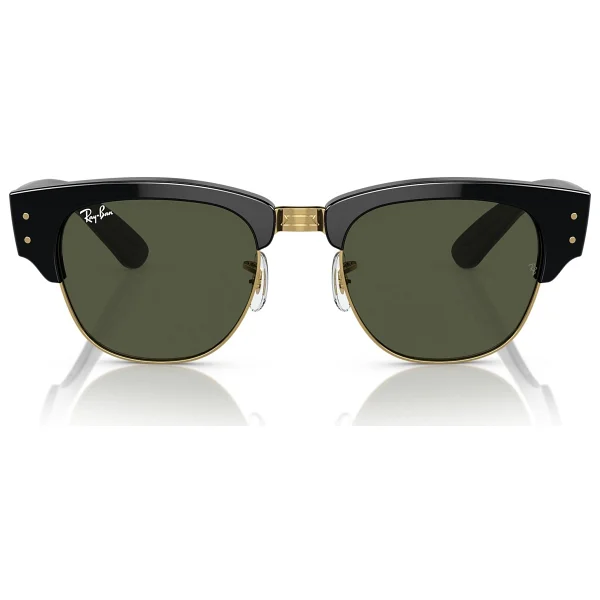 Ray-Ban Mega Clubmaster 0316s 901/31 Black/Gold-Green Güneş Gözlüğü - Görsel 4