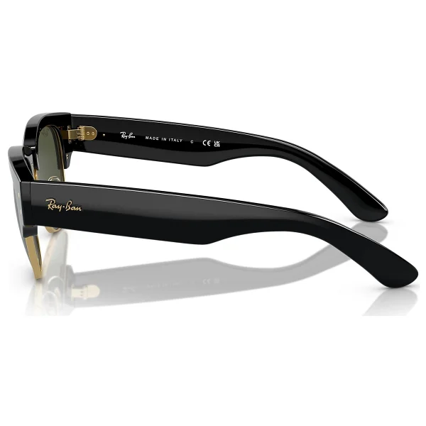 Ray-Ban Mega Clubmaster 0316s 901/31 Black/Gold-Green Güneş Gözlüğü - Görsel 5