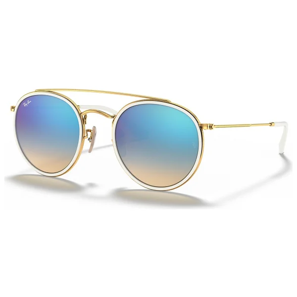Ray-Ban Round 3647N 001/4O Gold-Blue Güneş Gözlüğü - Görsel 5