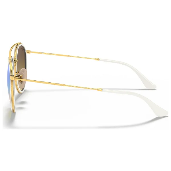 Ray-Ban Round 3647N 001/4O Gold-Blue Güneş Gözlüğü - Görsel 7