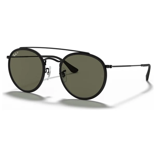 Ray-Ban Round 3647n 002/58 Black-Green Polarize Güneş Gözlüğü - Görsel 8