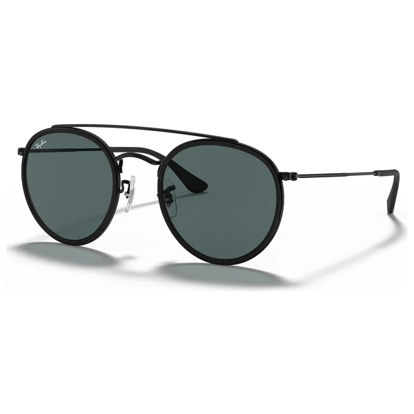 Ray-Ban Round 3647n 002/R5 Black-Blue/Grey Güneş Gözlüğü - Görsel 6