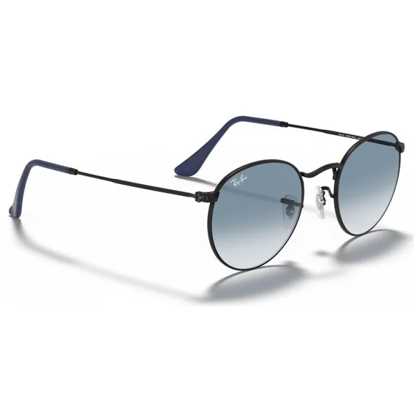Ray-Ban Round Metal 3447 006/3F Black-Light Blue Güneş Gözlüğü - Görsel 4