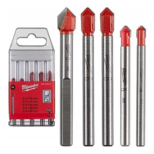 Milwaukee T4932479948 5 Parça Cam Seramik Matkap Ucu Seti - Görsel 2