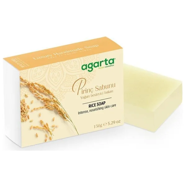 Agarta Doğal El Yapımı Pirinç Sabunu - Yoğun Besleyici Ve Cilt Aydınlatıcı, 150 G, Bitkisel İçeriklerle Zenginleştirilmiş Lüks Bakım - Görsel 7