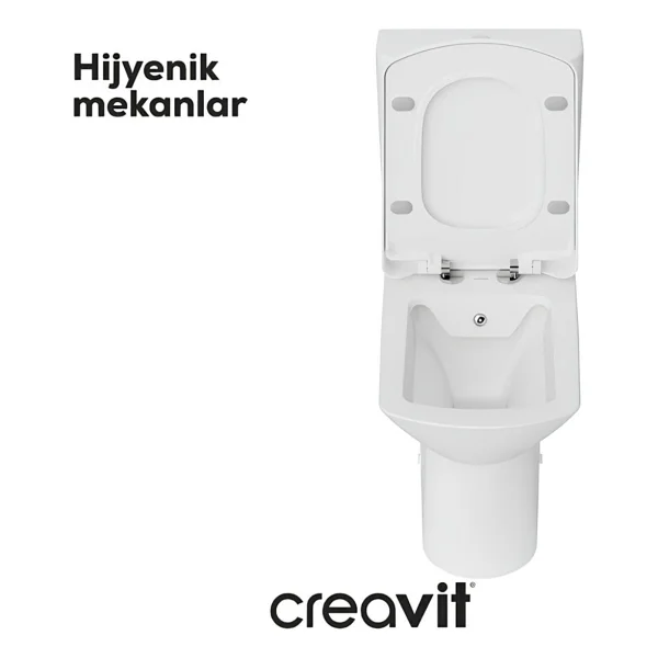 Creavit NV361 Nova Rim-Off Duvar Tipi Klozet Seti - Görsel 6