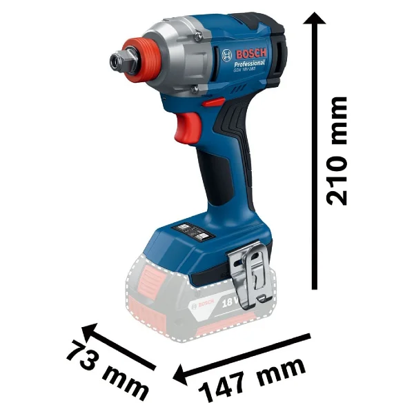 Bosch Gdx 18v-285 Çift Akülü 2 Ah Darbeli Somun Sıkma Makinesi - Görsel 3