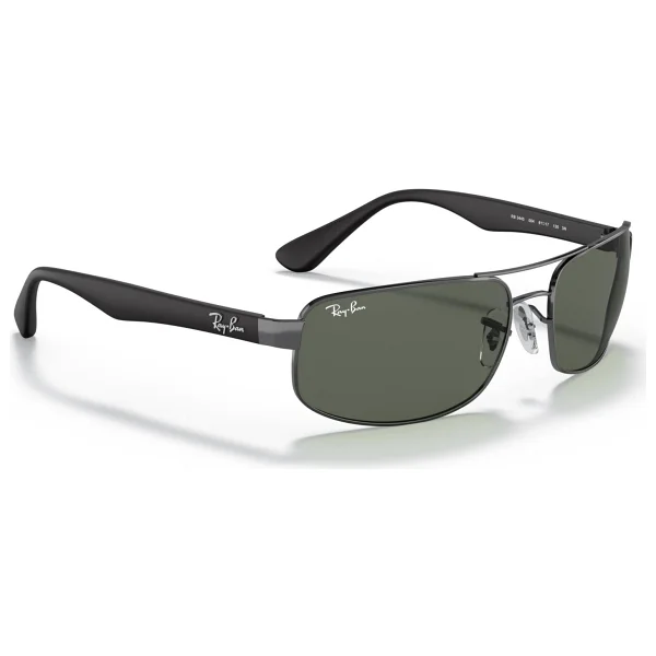 Ray-Ban 3445 004 Gunmetal-Green Erkek Güneş Gözlüğü - Görsel 4