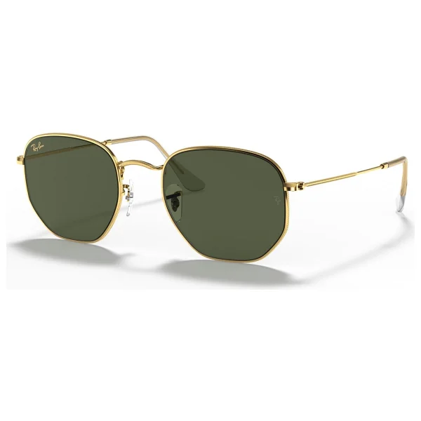 Ray-Ban Hexagonal 3548 919631 Gold-Green Güneş Gözlüğü - Görsel 3