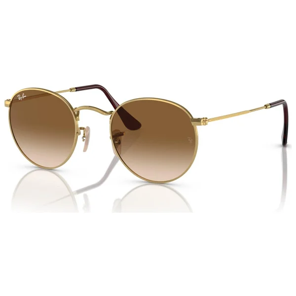 Ray-Ban Round Metal 3447 001/51 Gold-Brown Güneş Gözlüğü - Görsel 8