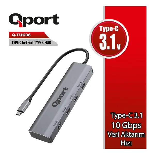 Qport Q-Tuc06 Type-C Dönüştürücü - Görsel 3