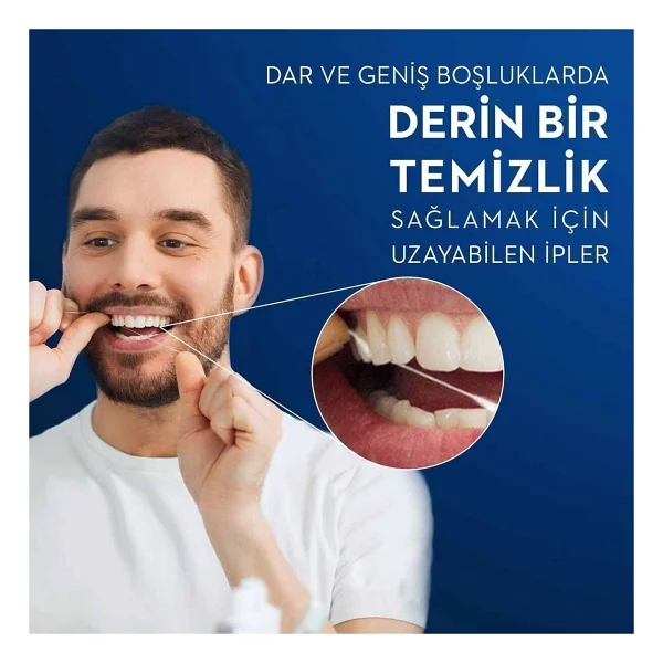 Oral-B Essential Floss Diş İpi 50 m Naneli Dayanıklı Liflerle Etkili Diş Arası Temizlik - Görsel 4