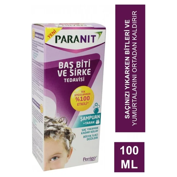 Paranit Baş Biti Ve Sirke Tedavisi 100 Ml Bit Şampuanı - Görsel 5