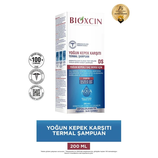 Bioxcin Aqua Thermal DS 200 ml Yoğun Kepek Şampuanı - Görsel 2
