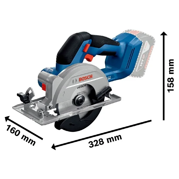 Bosch Gks 18v-51 Çift Akülü 4 Ah Daire Testere - Görsel 2