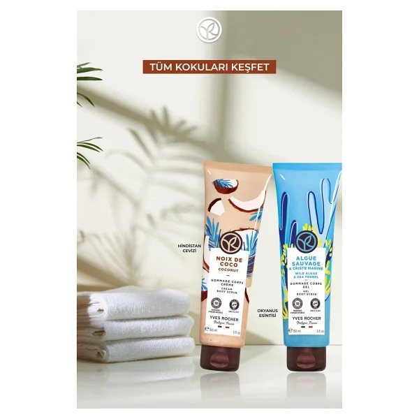 Yves Rocher Krem Dokulu Vücut Peelingi-Arındırıcı Yumuşatıcı Tropikal Hindistan Cevizi-SLS,SLES İçermez,Vegan-150ml - Görsel 6