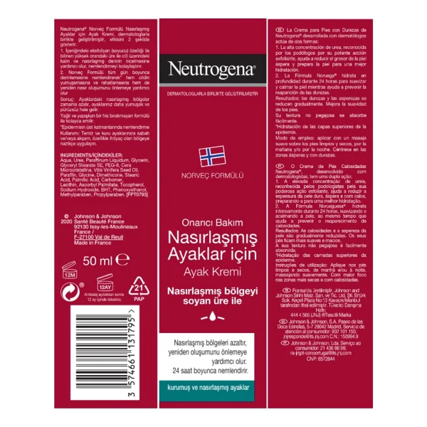 Neutrogena Norveç Formülü Nasırlaşmış Ayaklar İçin Ayak Kremi 50 Ml - Görsel 5