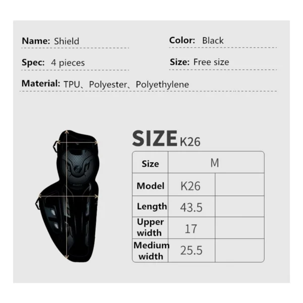 Scoyco K26 Profesyonel Mafsallı Motosiklet Dizliği - Görsel 9