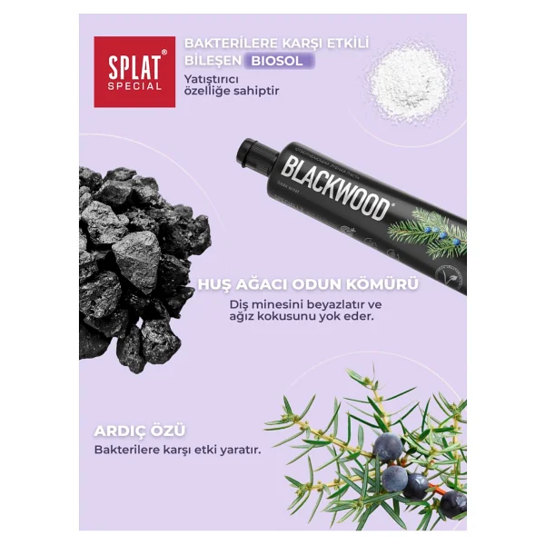 Splat Special Blackwood 75 ml Florürsüz Diş Macunu - Görsel 7