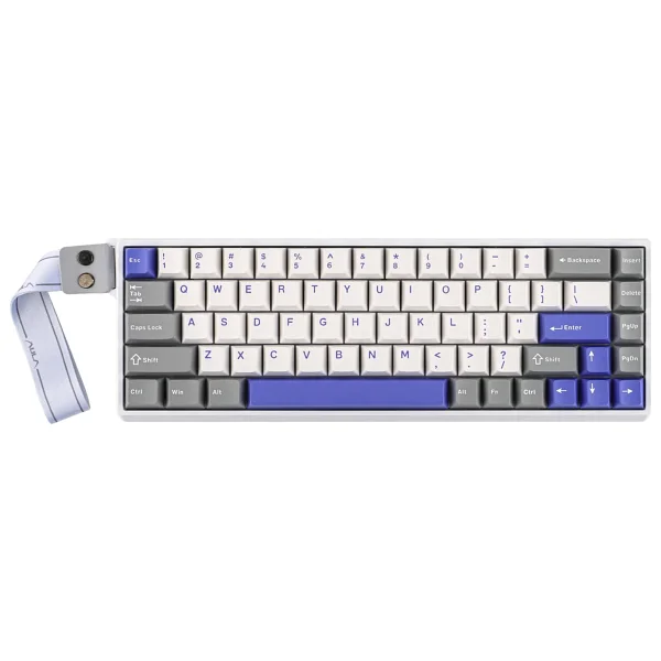Aula Wın68 He Max Mavi RGB %65 Tkl Wing Chun Magnetic Switch Kablolu Mekanik Oyuncu Klavyesi - Görsel 3