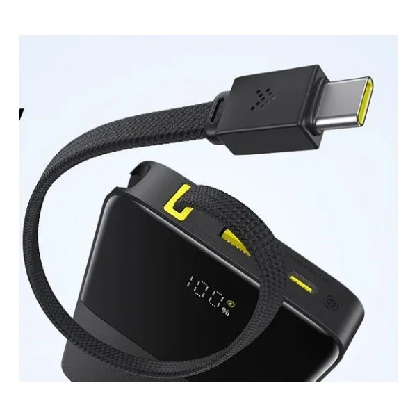 Baseus Enerfill Fc51 Bipow2 Pro Siyah 10000 mAh Hızlı Şarj Powerbank - Görsel 5