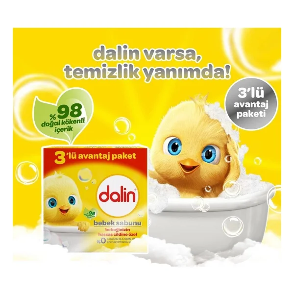Dalin Klasik Bebek Sabunu 3x100 Gr - Görsel 3
