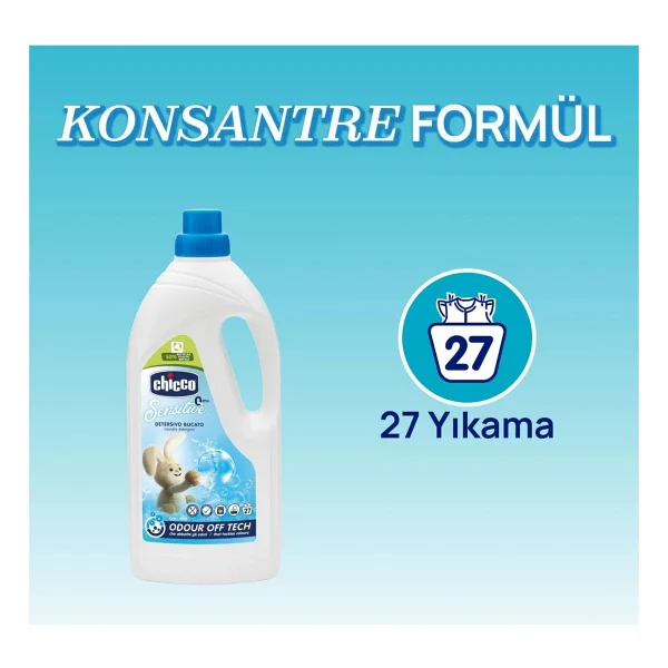 Chicco Sensitive Çamaşır Deterjanı 1500 Ml - Görsel 7