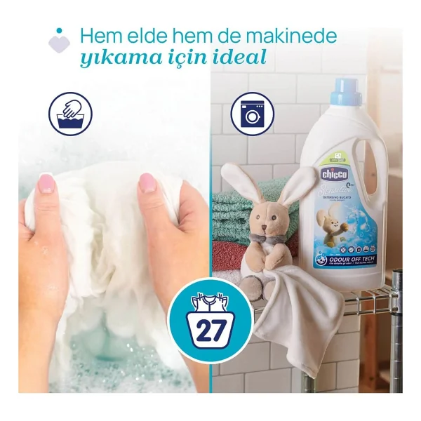 Chicco Sensitive Çamaşır Deterjanı 1500 Ml - Görsel 8