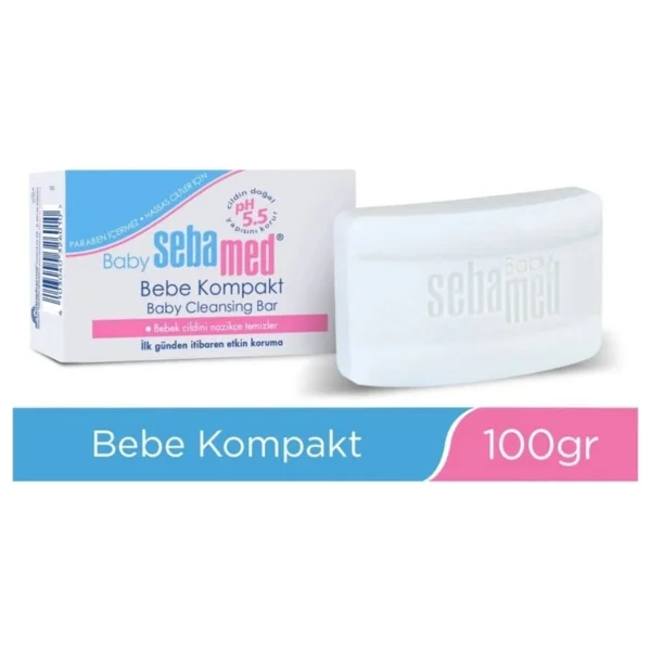Sebamed Bebek Temizleme Sabunu Panthenol İçerikli 0+ Yaş Hassas Ciltlere Uygun Kompakt 100 G - Görsel 2