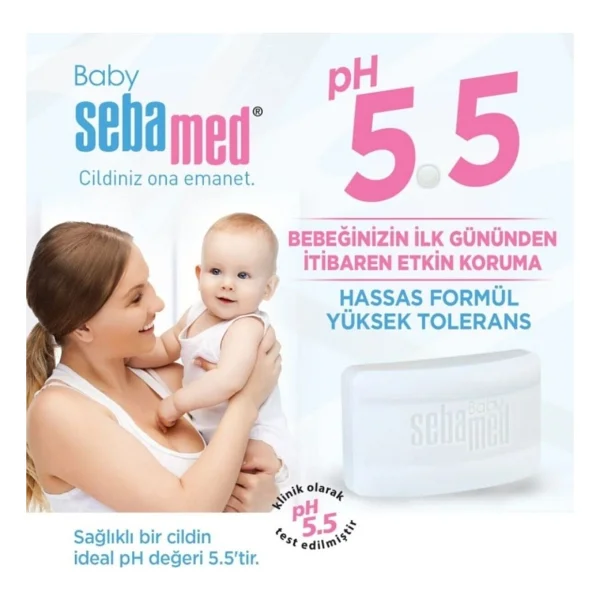 Sebamed Bebek Temizleme Sabunu Panthenol İçerikli 0+ Yaş Hassas Ciltlere Uygun Kompakt 100 G - Görsel 7