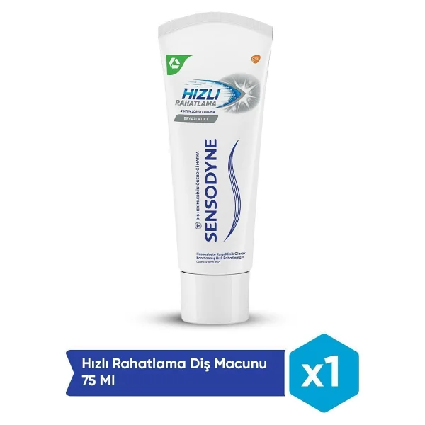 Sensodyne Hızlı Rahatlama Beyazlatıcı 75 Ml Florürlü Diş Macunu - Görsel 9