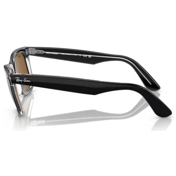 Ray-Ban Wayfarer 2140 129433 Black/Transparent-Brown Güneş Gözlüğü - Görsel 3