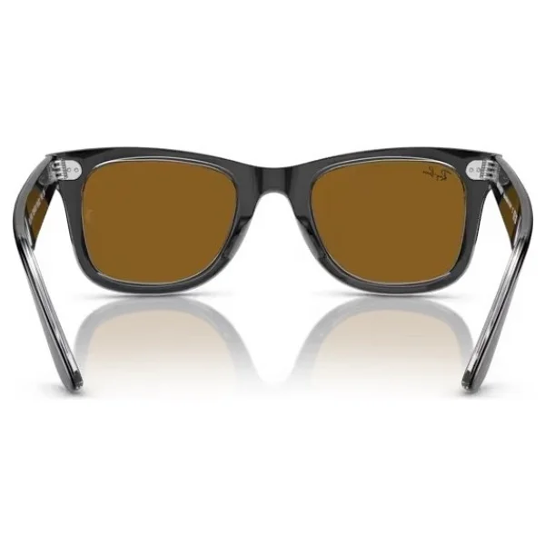 Ray-Ban Wayfarer 2140 129433 Black/Transparent-Brown Güneş Gözlüğü - Görsel 4