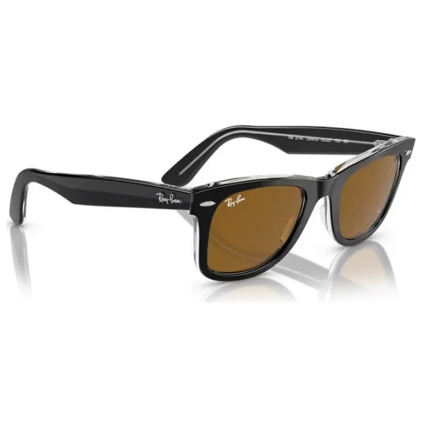 Ray-Ban Wayfarer 2140 129433 Black/Transparent-Brown Güneş Gözlüğü - Görsel 5