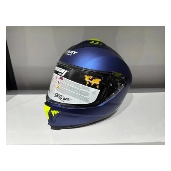 Sway Sw 865 Mat Mavi Full Face Motor Kaskı - Görsel 5