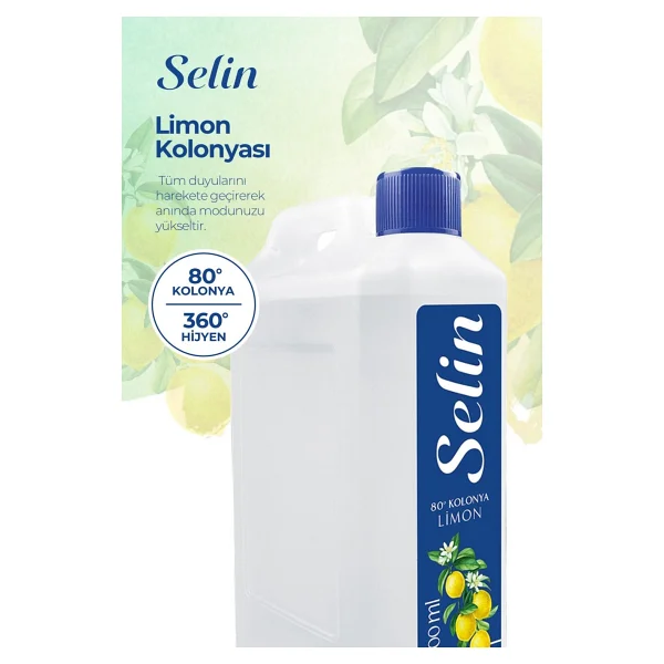 Selin Limon Bidon Kolonya 900 Ml 2'li - Görsel 5