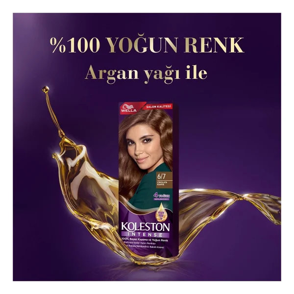 Koleston Intense 6.7 Çikolata Kahve Saç Boyası - Görsel 5
