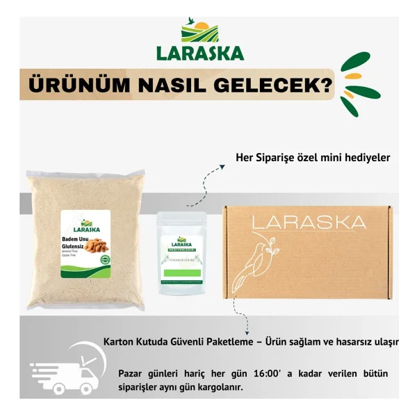 Laraska 1 Kg Badem Unu - Görsel 4
