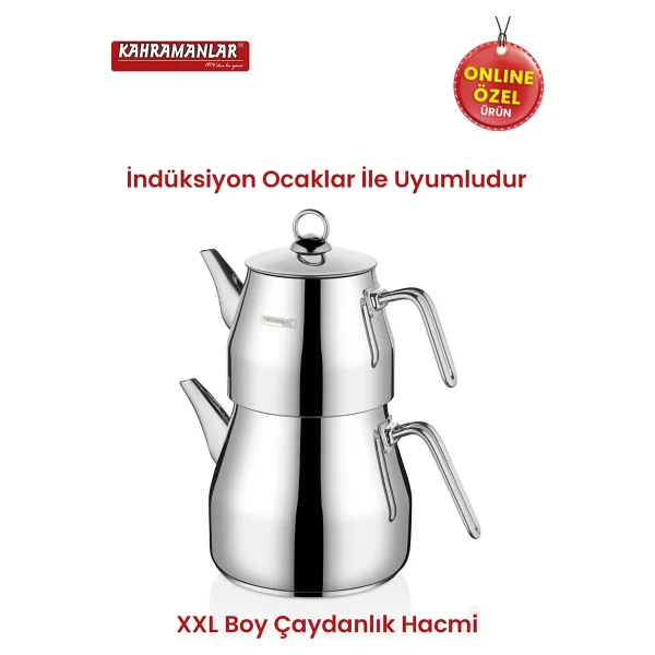 Kahramanlar Piramit XXL Çaydanlık - Görsel 3