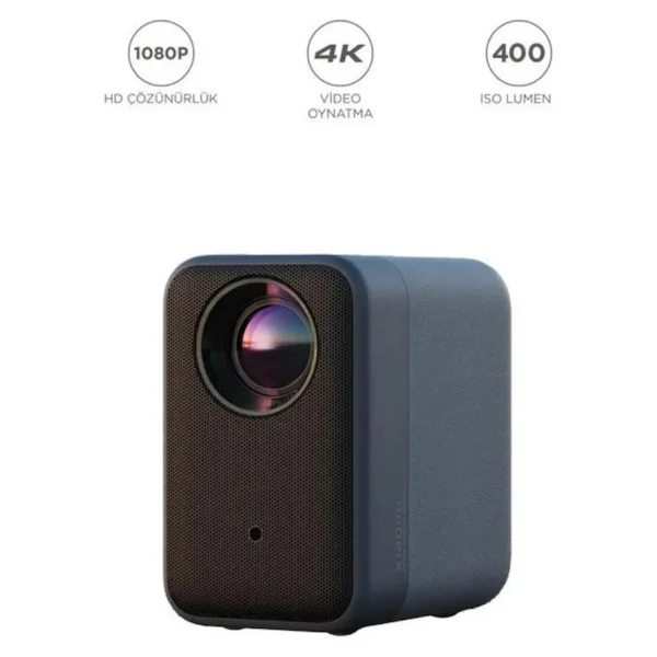 Xiaomi Full HD 1920x1080 Projeksiyon Cihazı 400 Lümen LED Işık Kaynağı Kablosuz Bağlantı - Siyah - Görsel 5