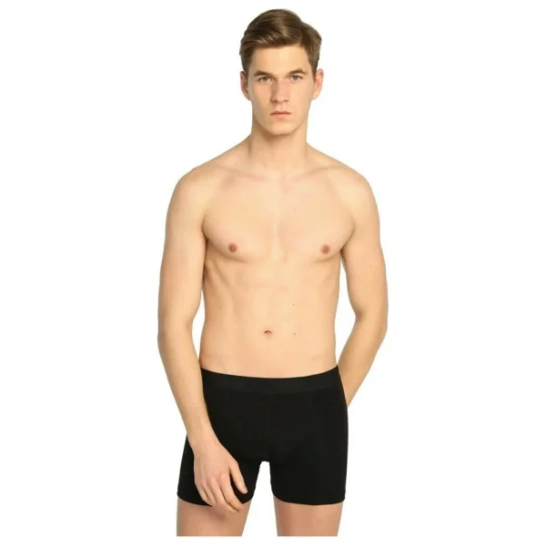 Tutku 6 Adet Erkek Elastan Likralı Boxer Paket Abani Classic Siyah - Görsel 3