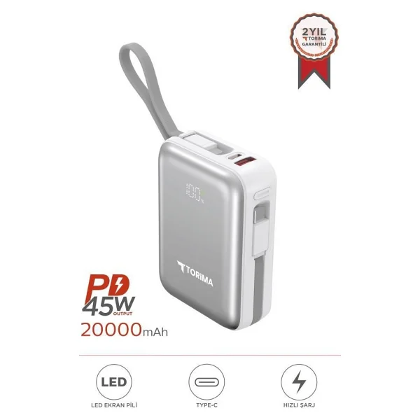 Torima Trm-1028 10000 mAh Hızlı Şarj Powerbank - Görsel 7