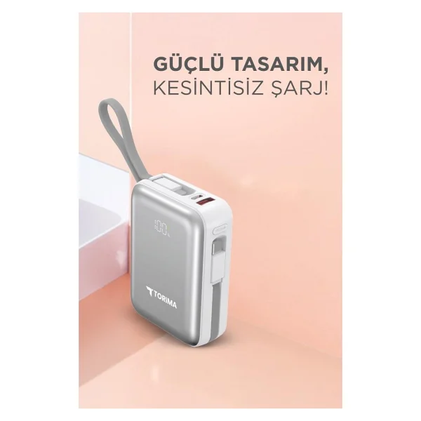 Torima Trm-1018 10000 mAh Hızlı Şarj Powerbank - Görsel 3