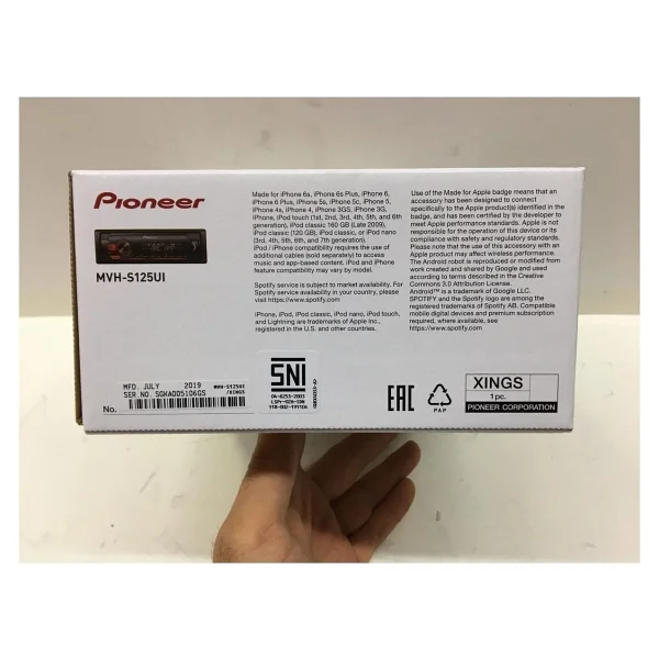 Pioneer MVH-S125UI 4x50 W Oto Teyp - Görsel 5