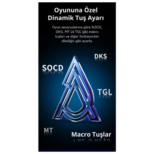 Ajazz Ak980 Max He Manyetik Switch Klavye- 128k Tarama Hızı-0.125 Ms Ultra Düşük Gecikme-8000 Hz - Görsel 10